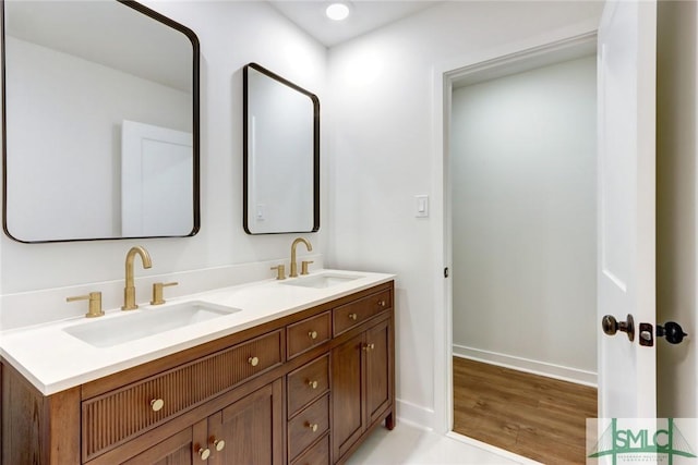 bathroom with vanity