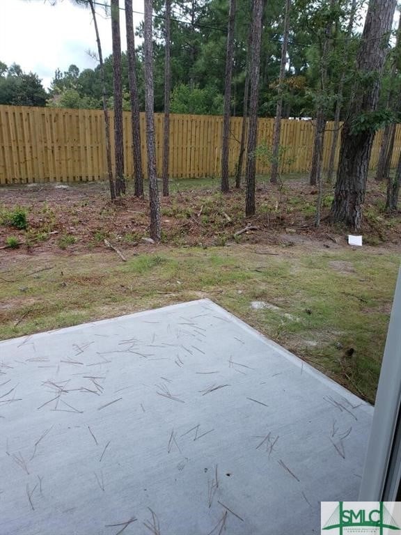 view of yard with a patio