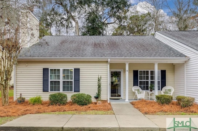 view of front of home with a porch