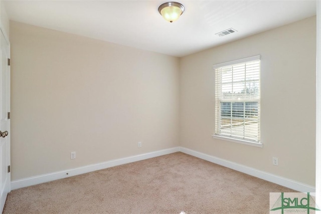 view of carpeted empty room