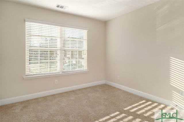 view of carpeted empty room