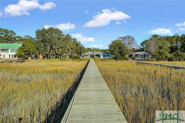 view of dock