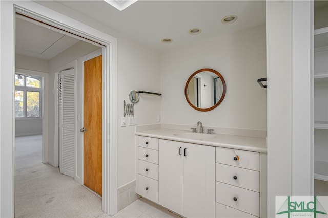 bathroom with vanity