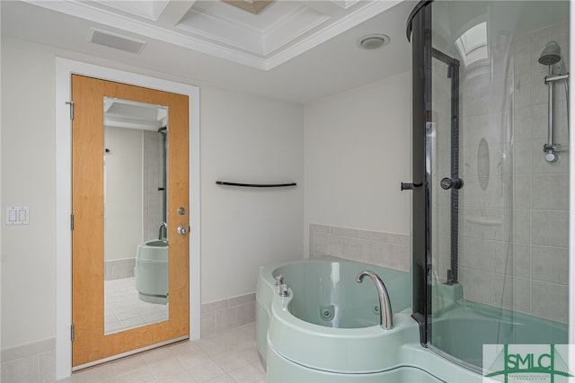 bathroom featuring tile patterned flooring