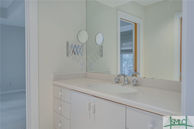 bathroom with vanity