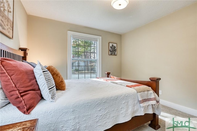 bedroom featuring carpet floors