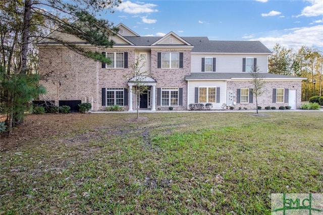 view of front of house featuring a front yard