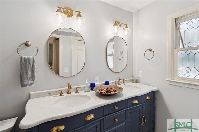 bathroom with vanity