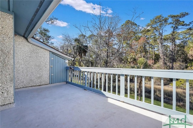 view of balcony