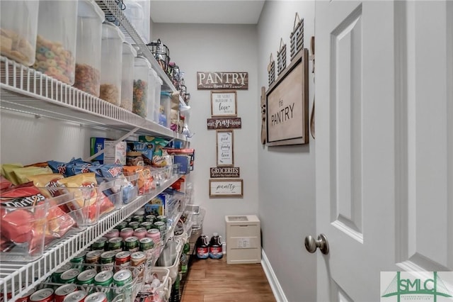 view of pantry