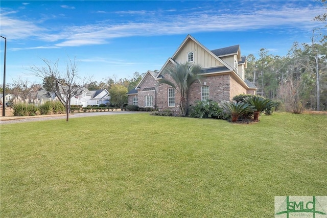 exterior space with a front yard