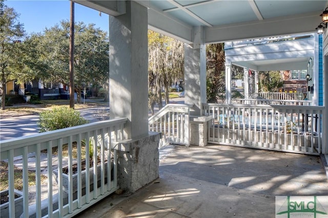 view of patio / terrace featuring a porch