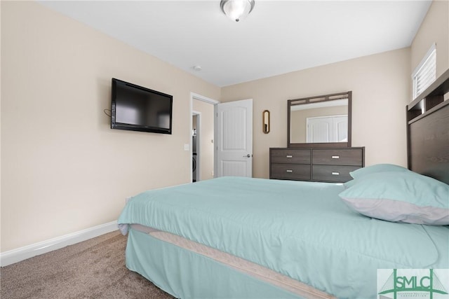 bedroom with carpet floors