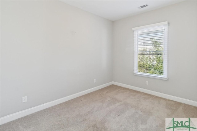 view of carpeted empty room