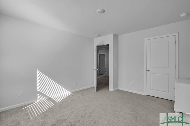 view of carpeted empty room