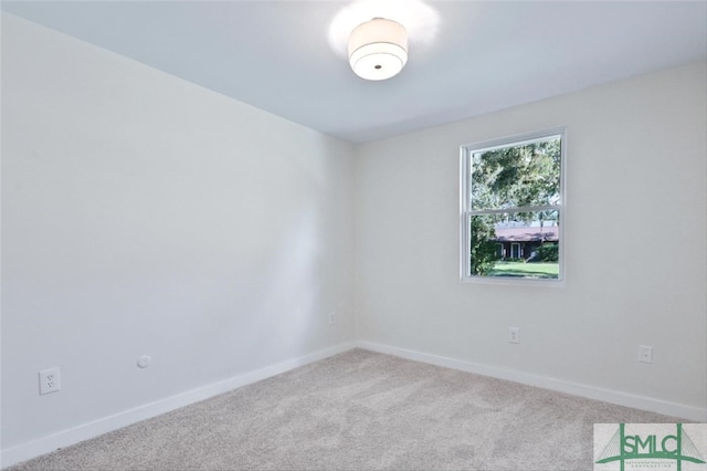 empty room with light carpet