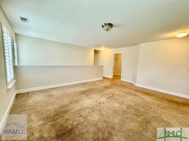 carpeted spare room with a wealth of natural light