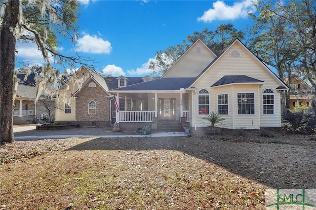 view of front property with a porch