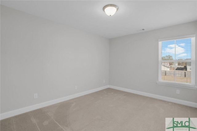 view of carpeted empty room