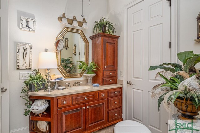 bathroom featuring vanity