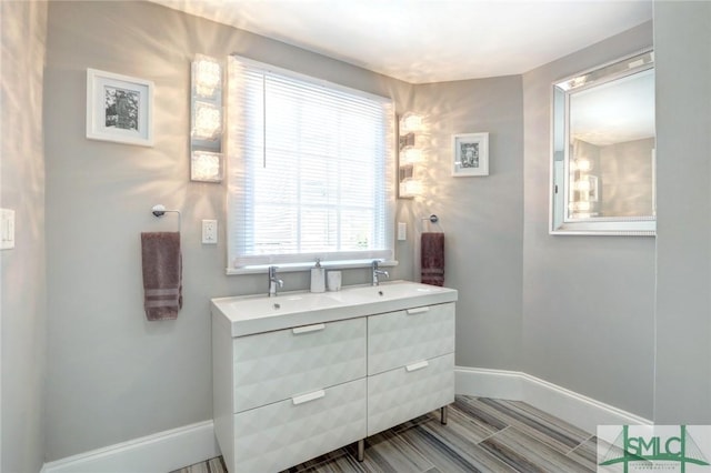 bathroom with vanity