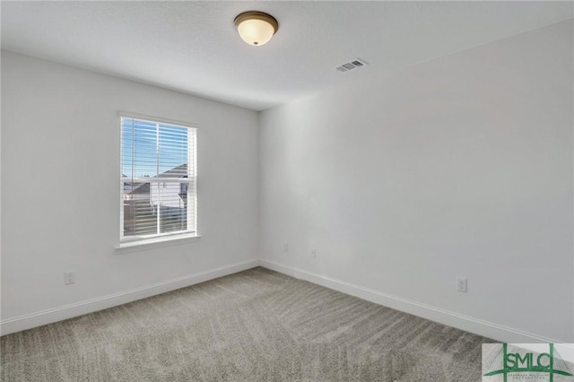 view of carpeted empty room