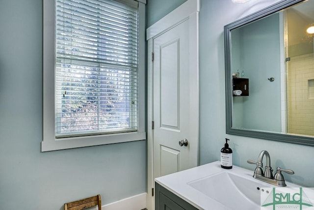 bathroom featuring vanity