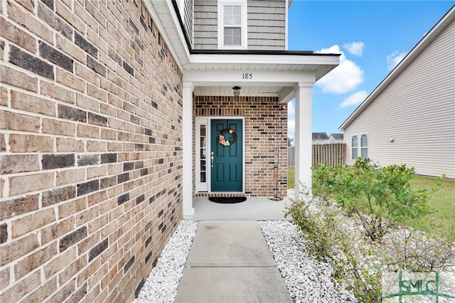 view of entrance to property