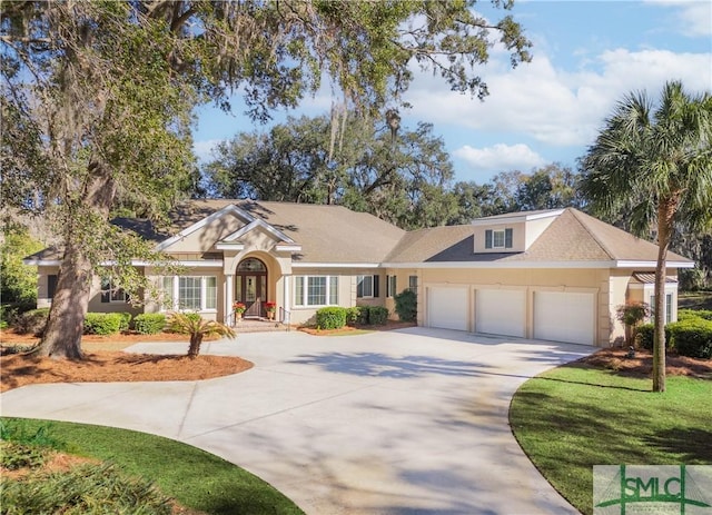 view of front of home featuring a garage