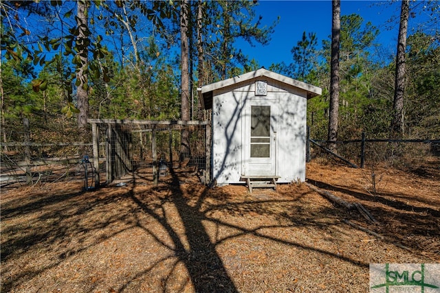 view of outbuilding