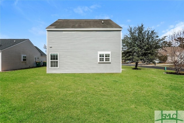 exterior space with a lawn