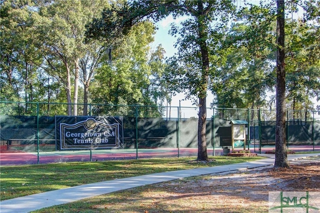 view of sport court