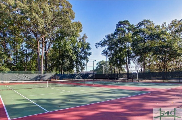 view of sport court