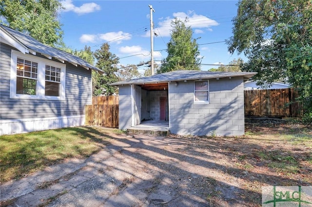 view of outbuilding