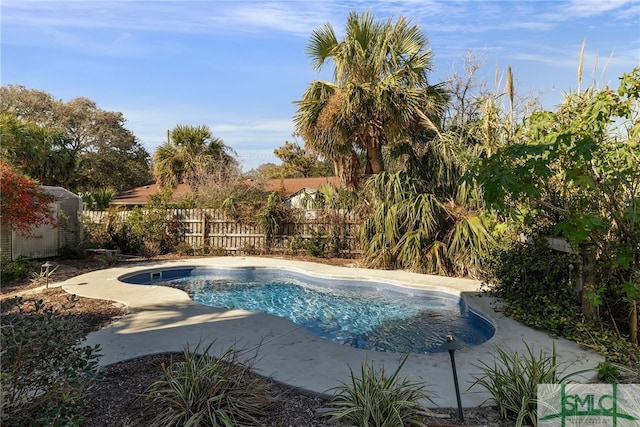 view of pool