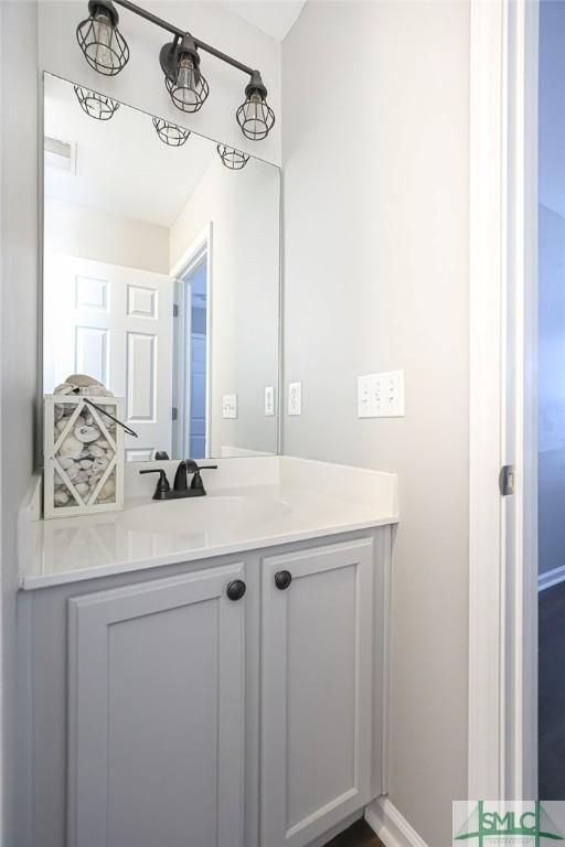 bathroom featuring vanity