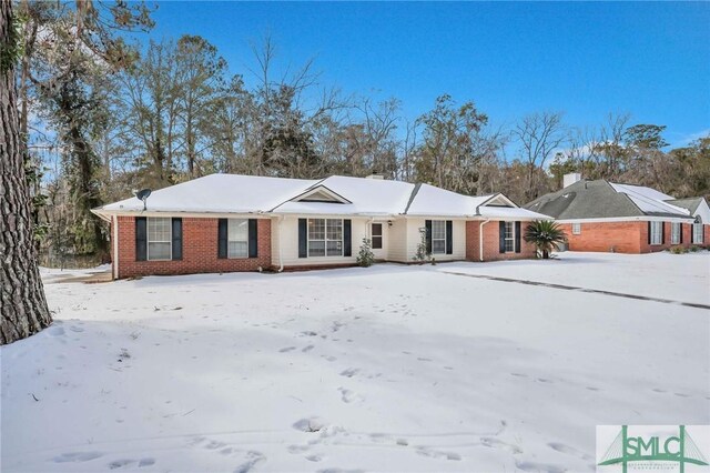 view of ranch-style home