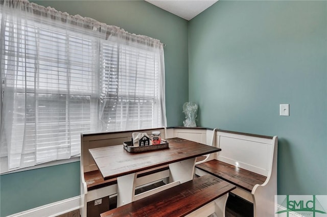 view of dining room