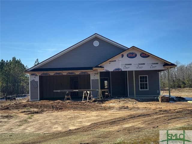 view of property in mid-construction