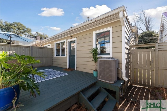 view of outdoor structure featuring central AC unit