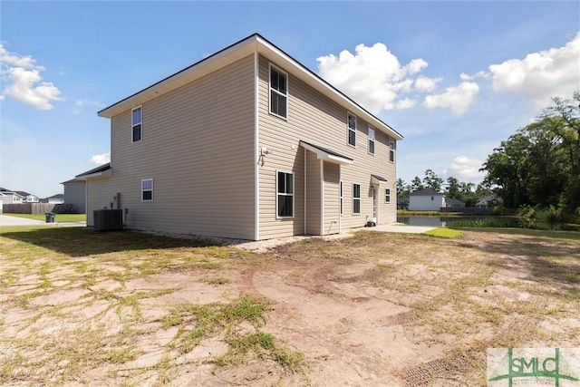 view of property exterior with cooling unit