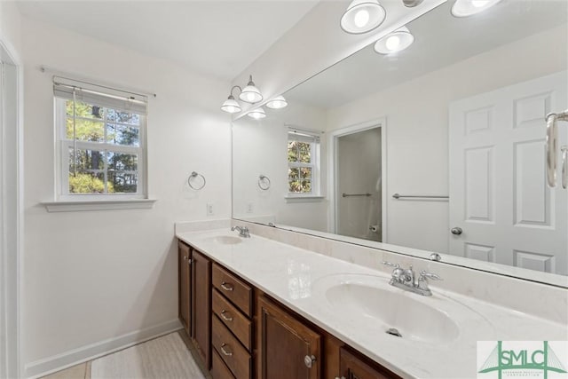 bathroom featuring vanity