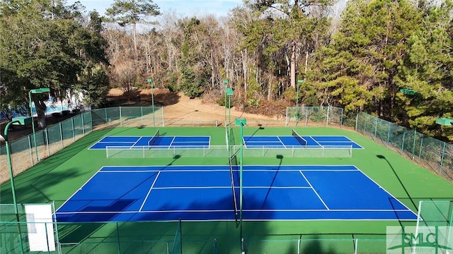 view of sport court