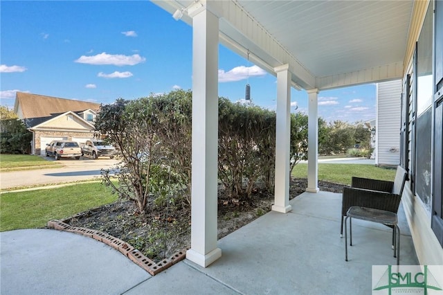 view of patio / terrace featuring a porch