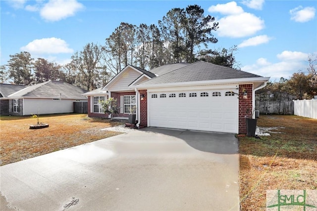 ranch-style house with a garage