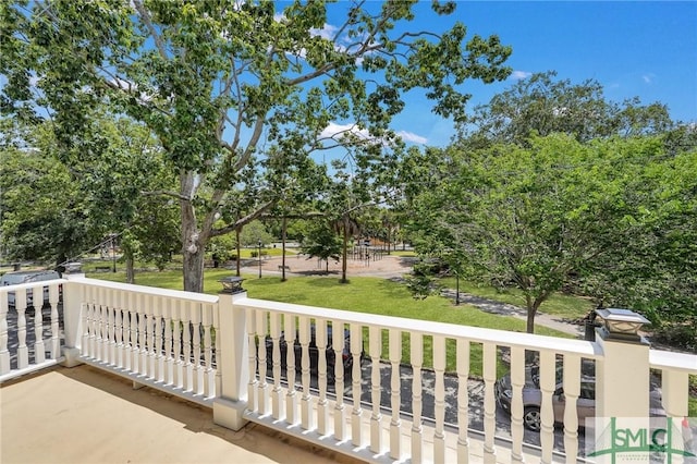 view of balcony