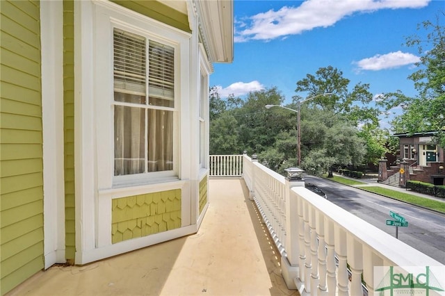 view of balcony