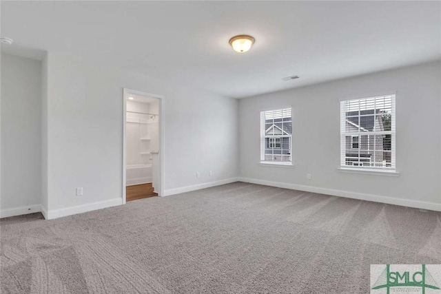 view of carpeted empty room