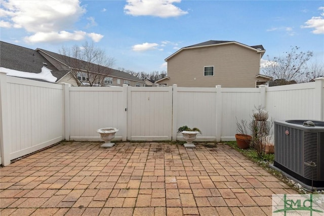 view of patio / terrace featuring cooling unit