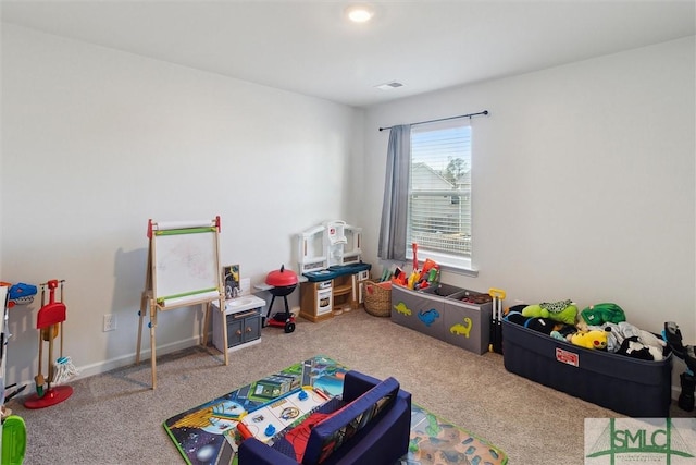 playroom with carpet flooring